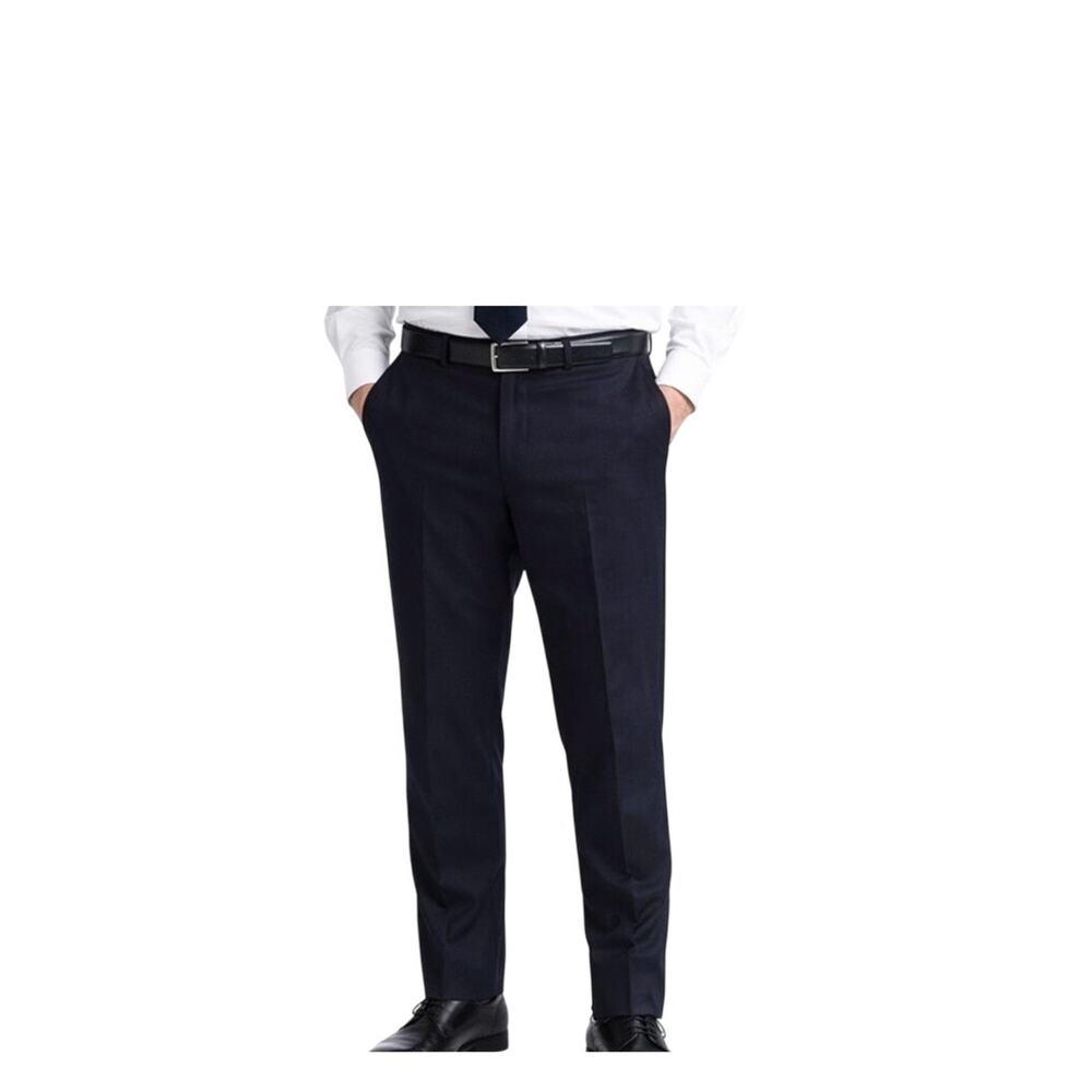 Perry Ellis Dress Pants Mens Size 34 Blue Dress Pants Modern Fit Straight NWT